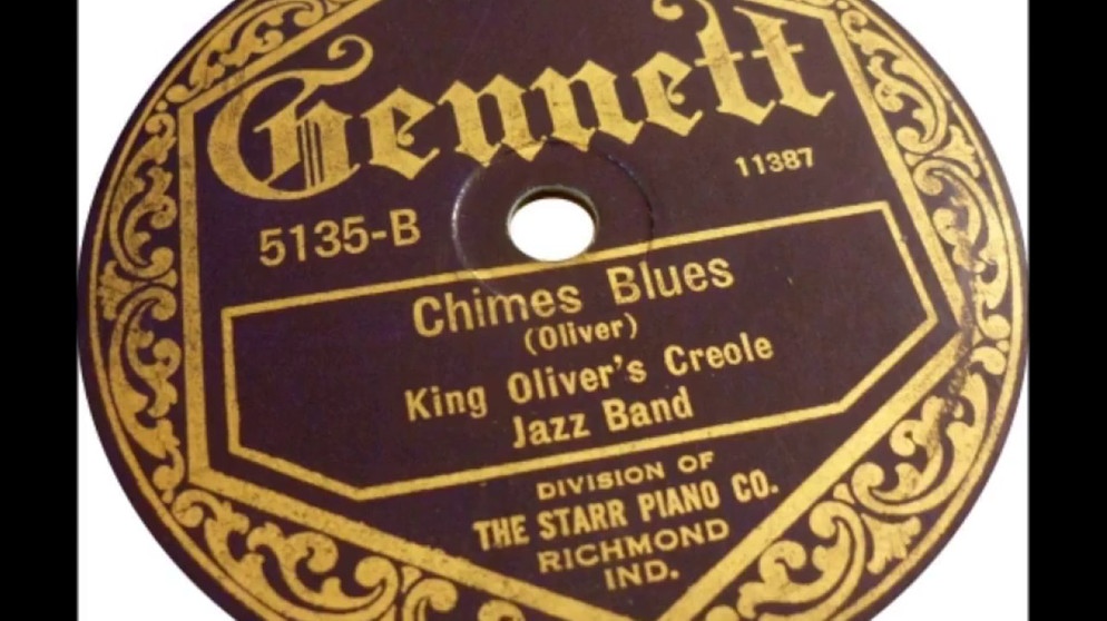 King Oliver's Creole Jazz Band plays "'Chimes Blues" on Gennett 5135 (1923) | Bildquelle: Tim Gracyk (via YouTube)