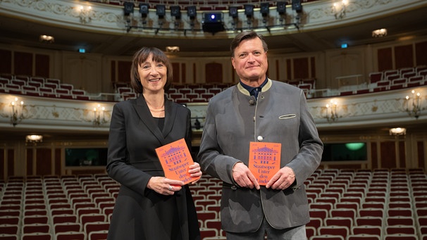 Elisabeth Sobotka und Christian Thielemann zur Spielplanpräsentation am 13. Mai 2024 | Bild: Peter Adamik