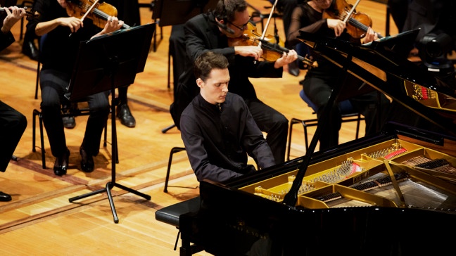 Lukas Sternath beim Finale des ARD Musikwettbewerbs. | Bildquelle: Daniel Delang