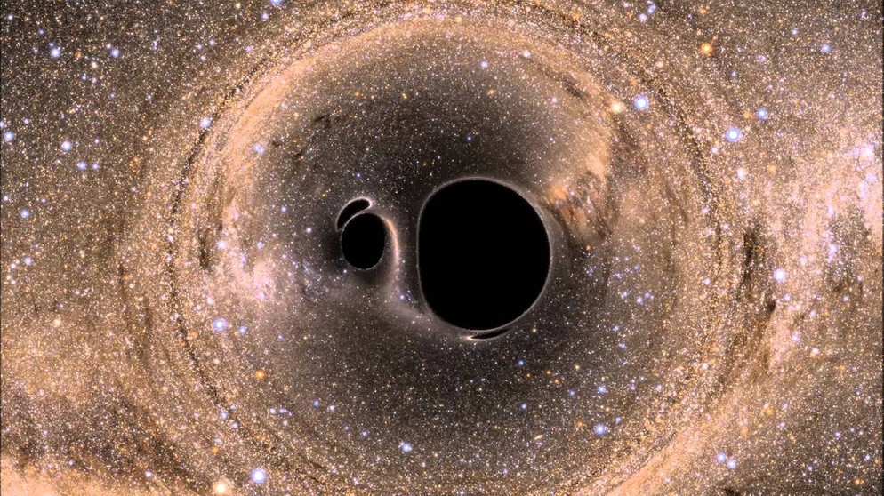 Sound of two black holes colliding | Bildquelle: AndyBarabash (via YouTube)