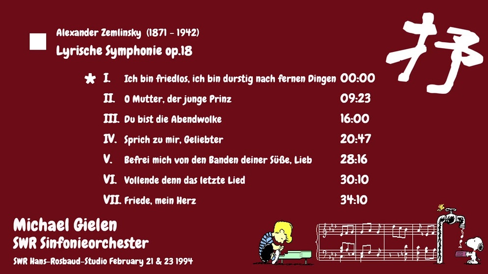 Alexander Zemlinsky Lyric Symphony - Michael Gielen 1994 | Bildquelle: Верный (via YouTube)