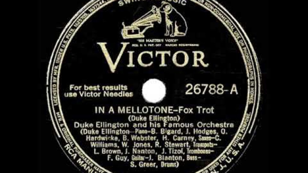 1940 HITS ARCHIVE: In A Mellotone - Duke Ellington | Bildquelle: The78Prof (via YouTube)