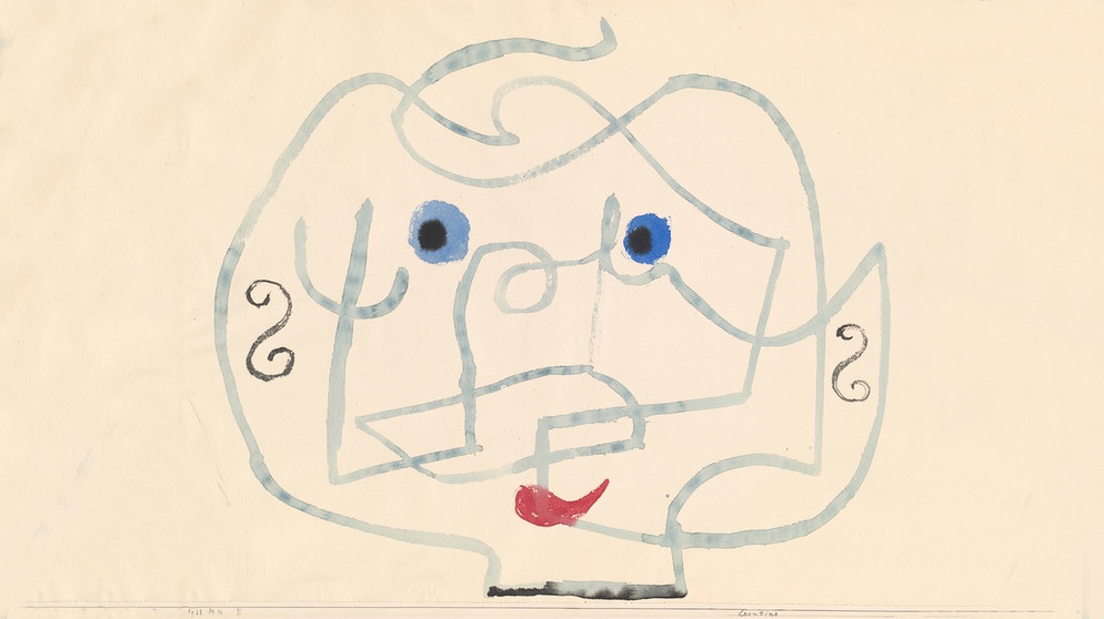 Paul Klee "Leontine"
Aquarell auf Papier auf Karton
1933, 56
48,5 x 62,2 cm | Bildquelle: © Depositum im Zentrum Paul Klee, Bern