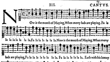 Detail aus "Now is the month of Maying" von Thomas Morley  | Bild: gemeinfrei