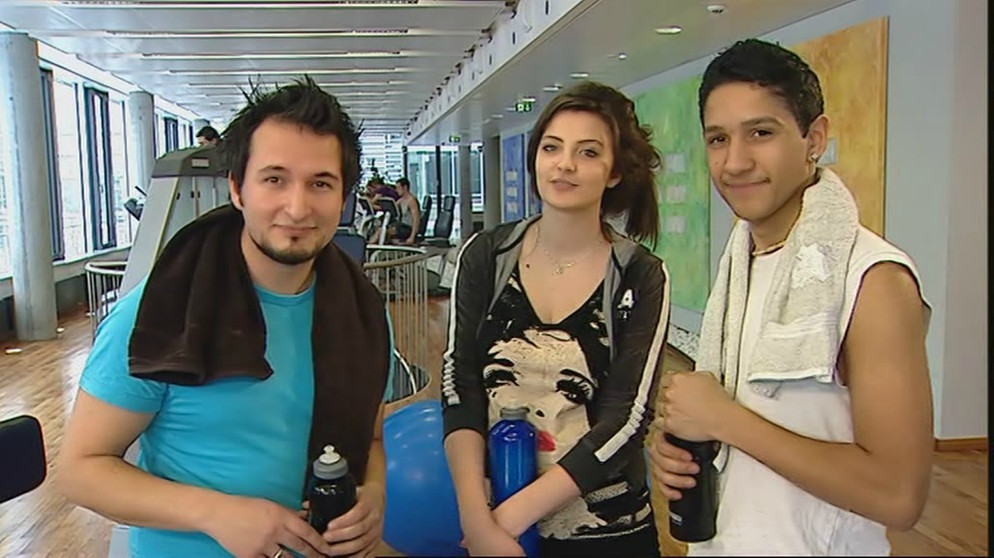 GRIPS-Team im Fitnessstudio | Bildquelle: Bayerischer Rundfunk