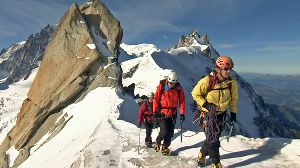 Der Midi-Plan-Grat über Chamonix | Bildquelle: BR