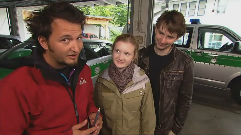 GRIPS-Team zu Besuch bei der Polizei | Bildquelle: Bayerischer Rundfunk