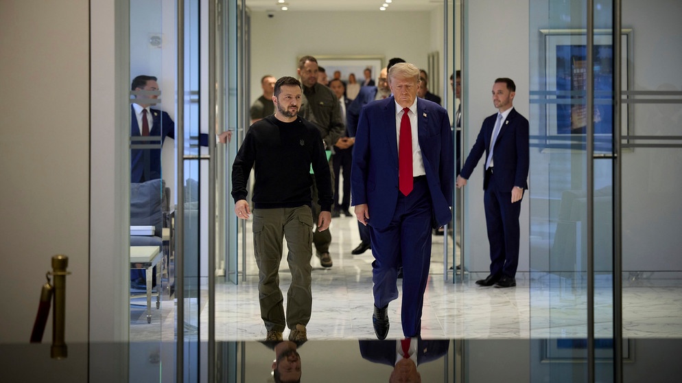 (Archivbild) Der ukrainische Präsident Wolodymyr Selenskyj und US-Präsident Donald Trump. | Bildquelle: picture alliance/ZUMAPRESS.com/Ukraine Presidency