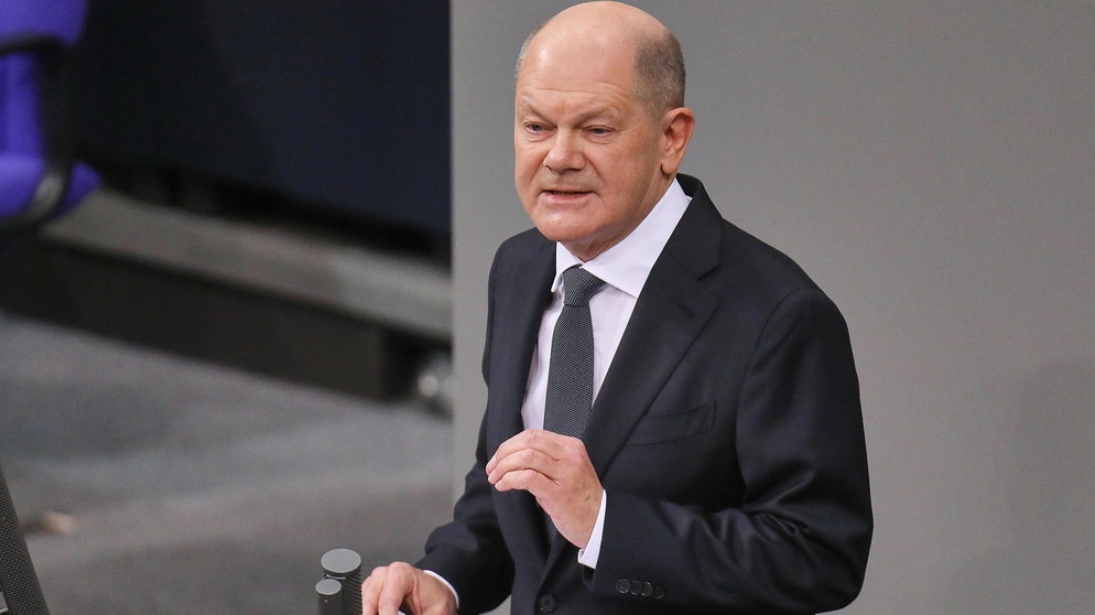(Archiv) Bundeskanzler Olaf Scholz, SPD, im Bundestag. | Bildquelle: picture alliance/dts-Agentur