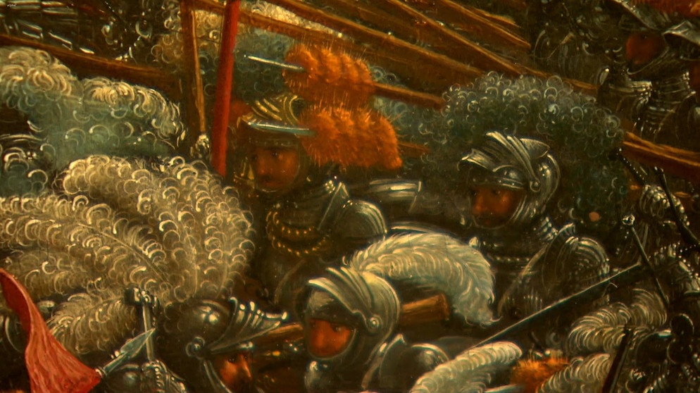 Ausschnitt aus Albrecht Altdorfers Alexanderschlacht | Bildquelle: BR