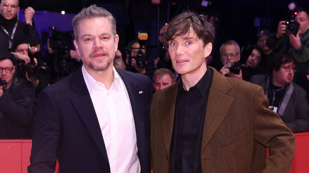 Matt Damon und Cilian Murphy bei der Eröffnung der Berlinale 2024 | Bildquelle: picture-alliance/dpa