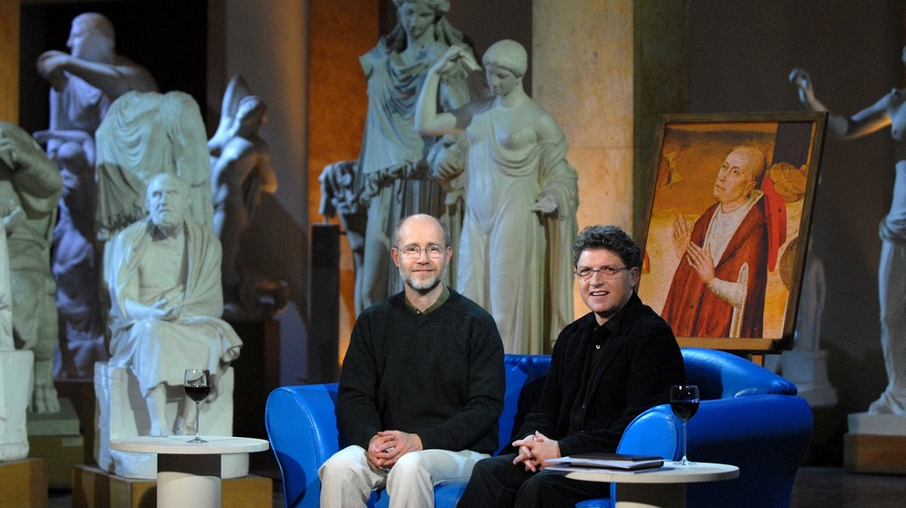 Von links: Prof. Dr. Harald Lesch und Prof. Dr. Wilhelm Vossenkuhl debattieren über die Philosophie des Mittelalters. | Bildquelle: BR/Marco Orlando Pichler