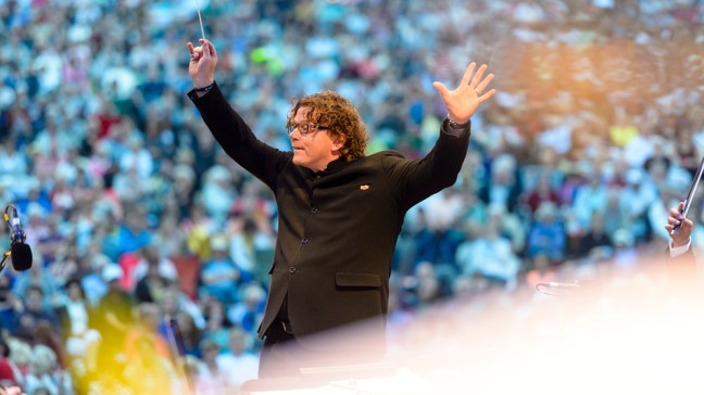 Dirigent Marcus Bosch. | Bildquelle: BR/Uwe Niklas