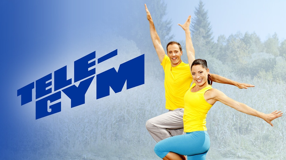 Key Visual/Cover Sendereihenbild mit Typo zu "Tele-Gym". Das Ziel ist es, Wege aus dem alltäglichen Stress und der Anspannung zu finden und Schmerzen gar nicht erst aufkommen zu lassen. In diesem Programm gibt es Übungen, die jederzeit in den Alltag eingefügt werden können: sei es im Büro, zu Hause oder auf Reisen. Experten haben diese Übungen entwickelt. | Bildquelle: BR/PSF Film + Video GmbH