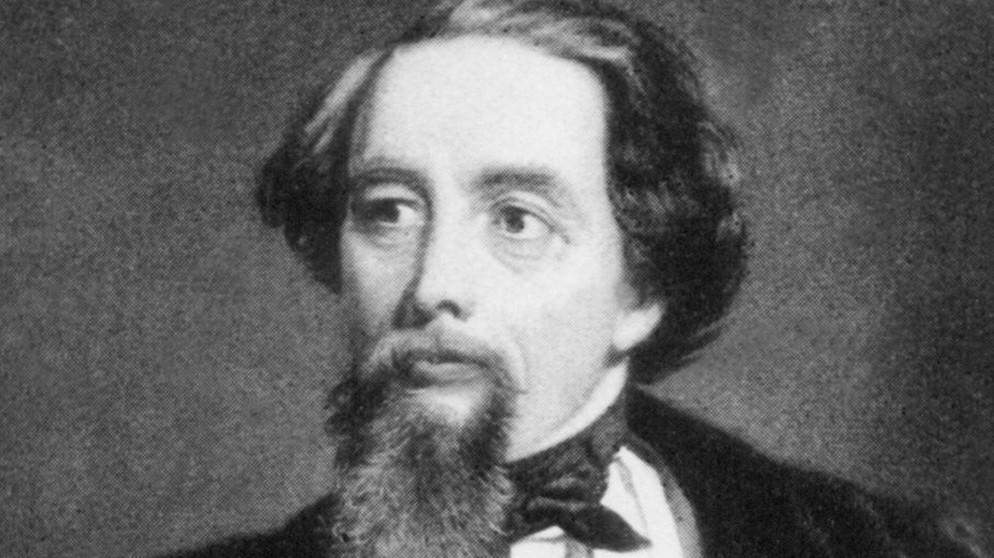 Der britische Schriftsteller Charles Dickens in einer zeitgenössischen Darstellung.  | Bildquelle: dpa-Bildfunk