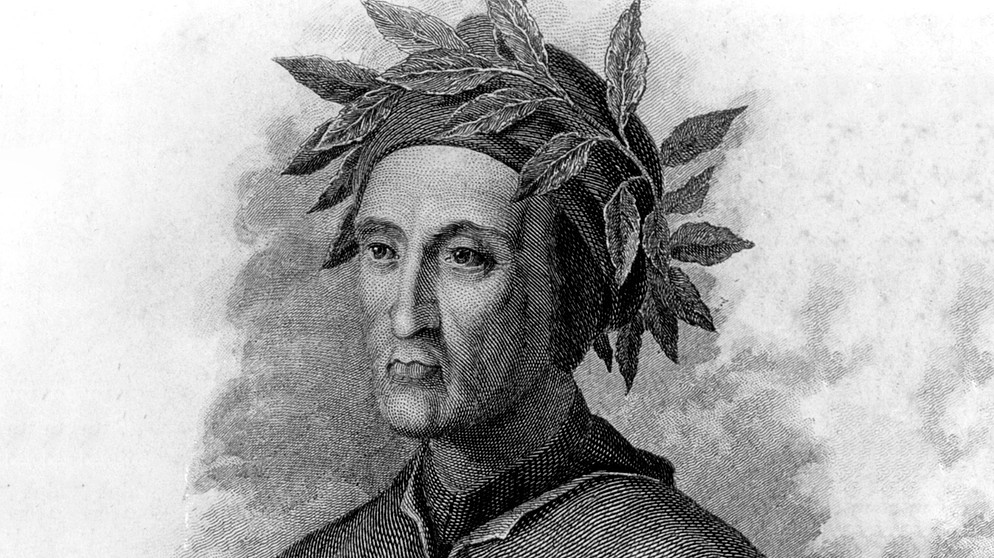 Stich mit dem Porträt von Dante Alighieri | Bildquelle: picture-alliance/dpa