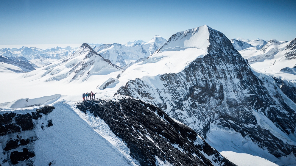 Bergsteiger an der Eigernordwand | Bildquelle: Valentin Rapp