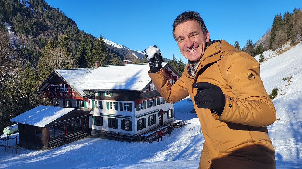 Florian Schrei, Moderator der Sendung "Zwischen Spessart und Karwendel" im BR Fernsehen | Bildquelle: BR/Kathrin Lindauer