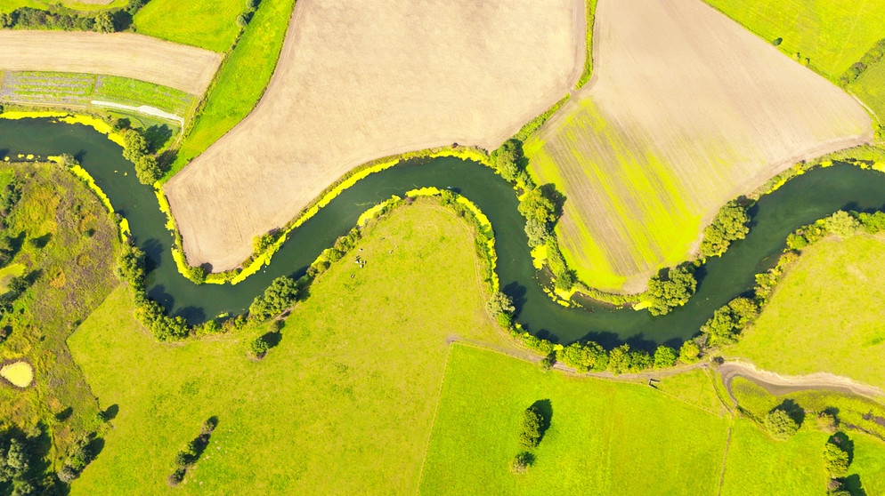 Natuerlicher Verlauf der Lippe bei Bergkamen | Bildquelle: picture alliance / blickwinkel/H. Blossey | H. Blossey