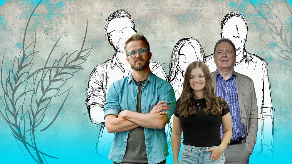 Die drei Protagonisten der Doku "Food statt Junk - Drei für gesünderes Essen" | Bildquelle: BR