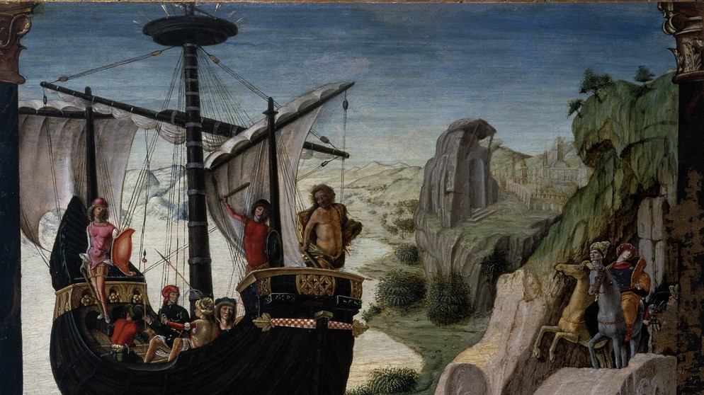 Gemälde von Costa Lorenzo um 1460 - 1535: "Die Heimkehr der Argonauten nach Griechenland" | Bildquelle: picture-alliance/dpa