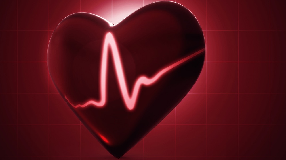 Grafik: herz mit EKG-Kurve (Symbolbild für Herzkranheiten), ein Thema von Campus Talks extra mit Nachwuchswissenschaftlerinnen und Nachwuchswissenschaftlern | Bildquelle: colourbox.com von tolokonov