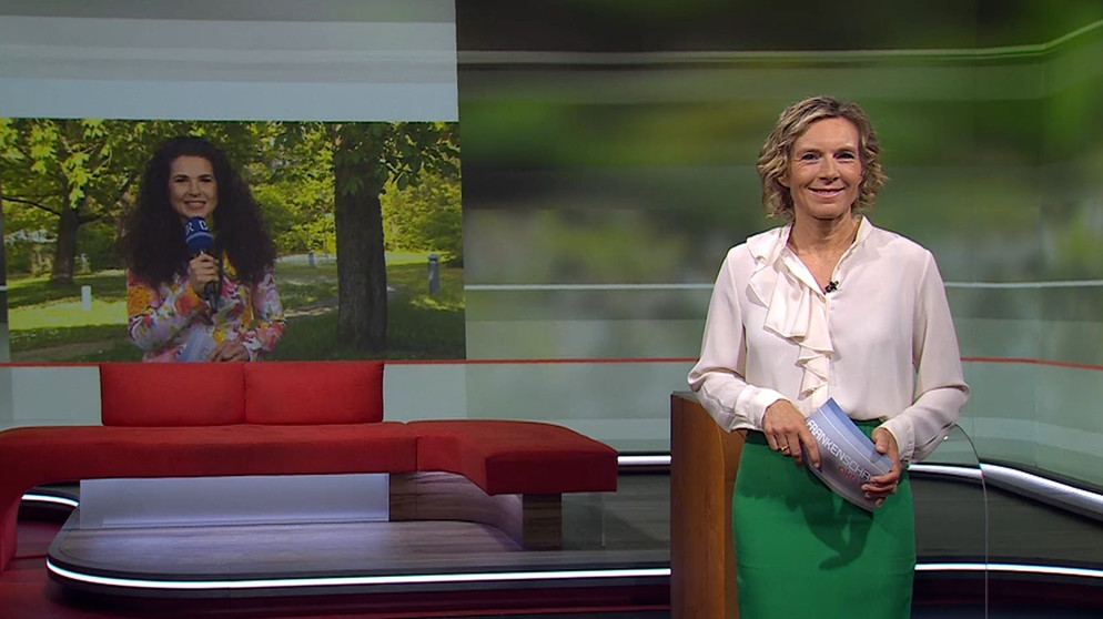 Julia Büchler moderiert die Frankenschau aktuell am 12.April. | Bildquelle: BR