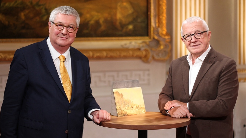Die "Kunst + Krempel"-Experten für Kunst auf Papier: Dr. Kurt Zeitler (links) und Dr. Herbert Giese im Schloss Schleißheim | Bildquelle: BR