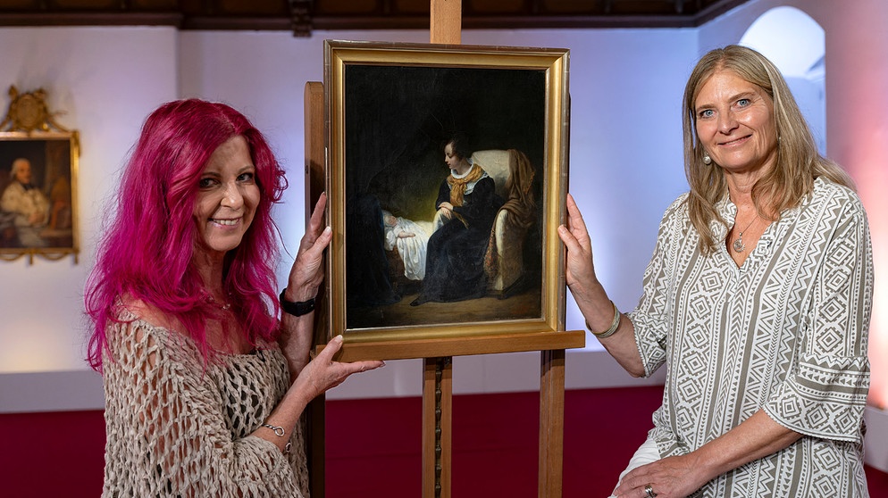 Ein Bild von mütterlicher Innigkeit hat der Maler Ary Scheffer 1829 gemalt. | Bildquelle: BR/Ralf Wilschewski