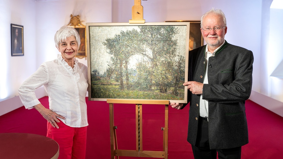 Das geerbte Gemälde gefällt den Besitzern nicht. Aber die Experten von „Kunst + Krempel“ in Eichstätt sind begeistert. Ob sich die Geringschätzung nach der Beratung ändern wird? | Bildquelle: BR/Ralf Wilschewski