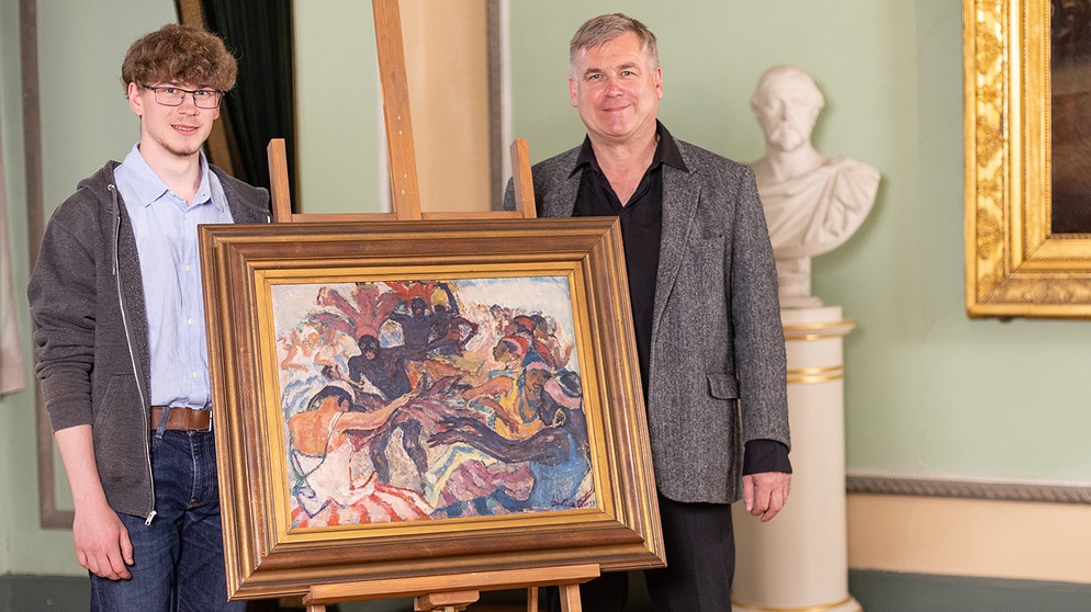 Erst kürzlich hatte der Besitzer herausgefunden, von welchem berühmten Maler sein Bild stammt: Leo Putz! Bleiben noch die Fragen: Ist es ein impressionistisches oder ein expressionistisches Gemälde? Und natürlich: Was ist es eigentlich wert? | Bildquelle: BR, Konvalin