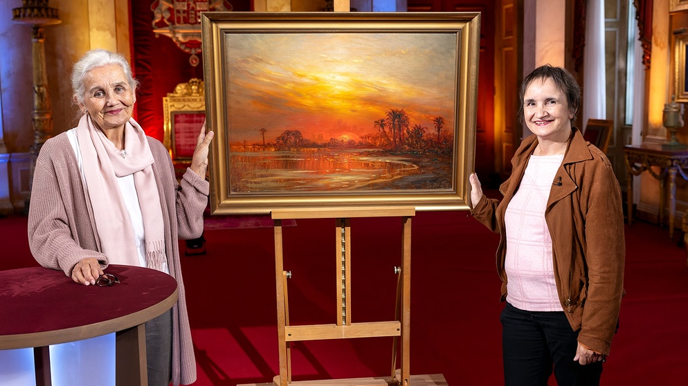 Das Gemälde mit orientalischem Motiv wurde in der Familie nicht geschätzt. Die Bewertung der Experten bei "Kunst + Krempel" überrascht die Besitzerin. | Bildquelle: BR/Ralf Wilschewski