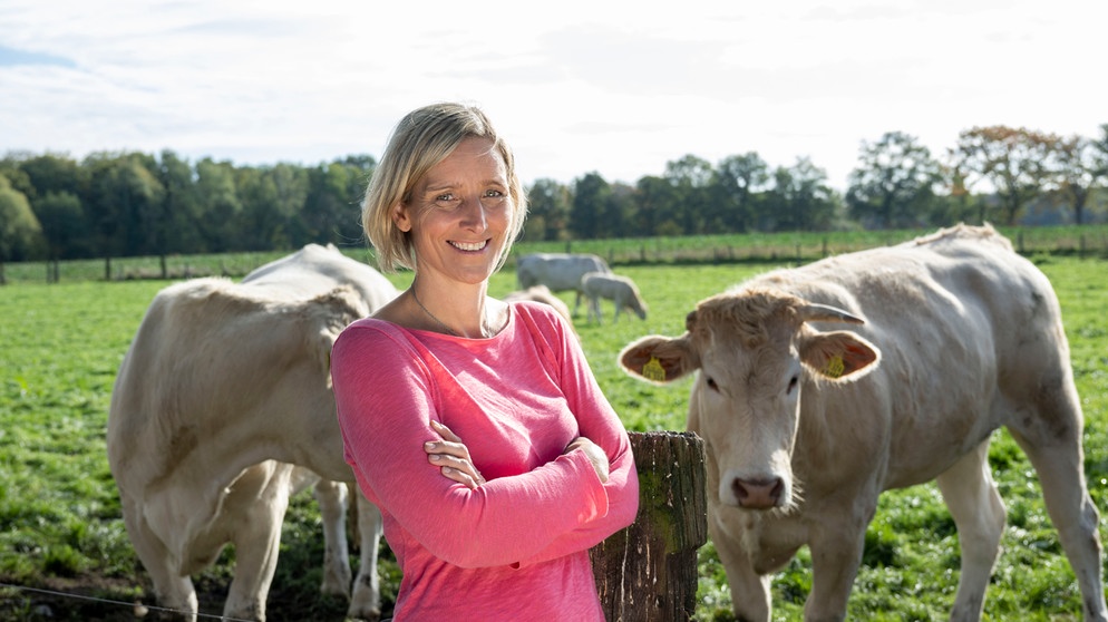 Kulinarische Schätze bei Sarah Konert (Das Fleisch / Blonde d´Aquitaine Rinder) in Bocholt (NRW). | Bildquelle: BR/WDR/Melanie Grande