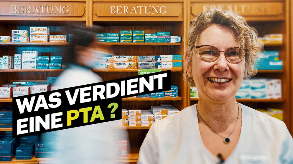 Was verdient eine pharmazeutisch-technische Assistentin? | Bildquelle: Bild: dpa picture alliance/ Monika Skolimowska; Montage BR