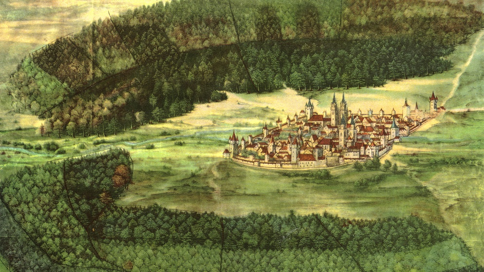 Deckfarbenmalerei auf Pergament, anonym, Nuernberg, vor 1516. | Bildquelle: picture-alliance / akg