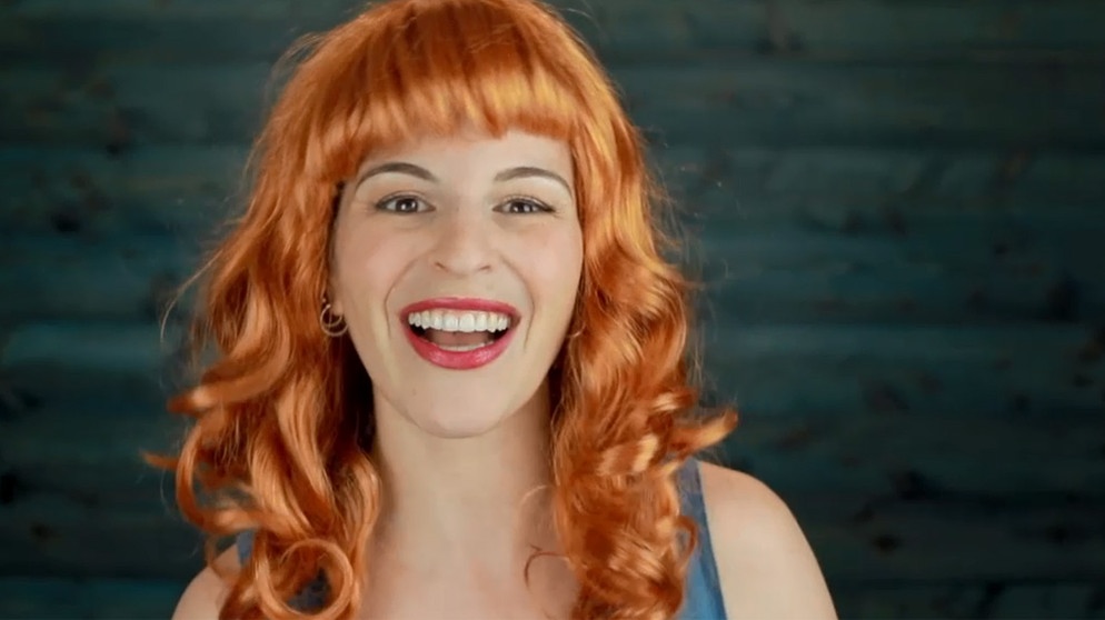 Dana Newman mit Perücke. | Bildquelle: BR