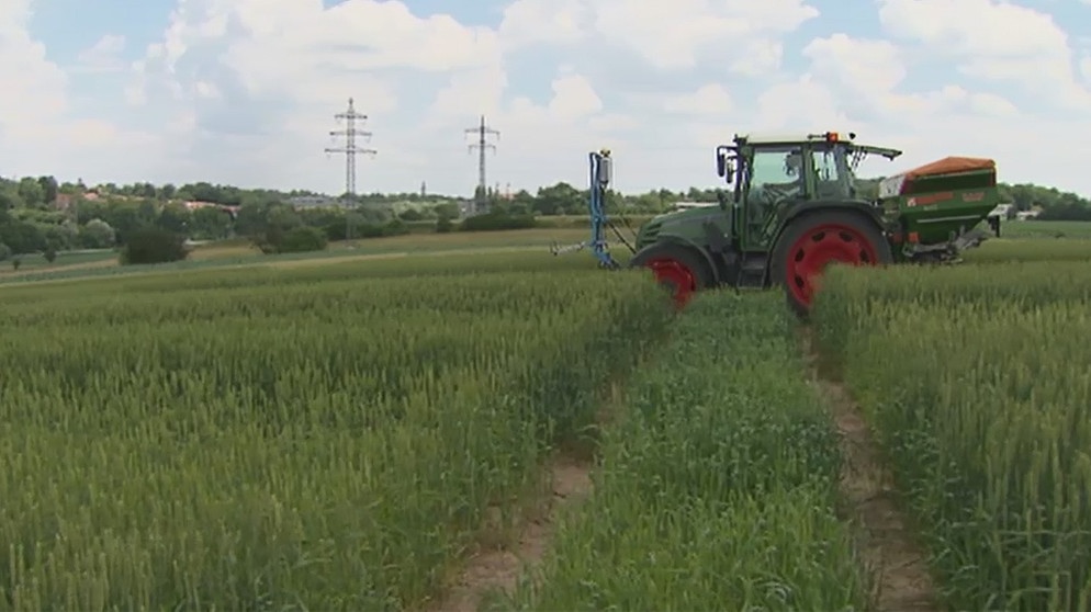 Ein Traktor fährt auf einem Feld. | Bildquelle: BR