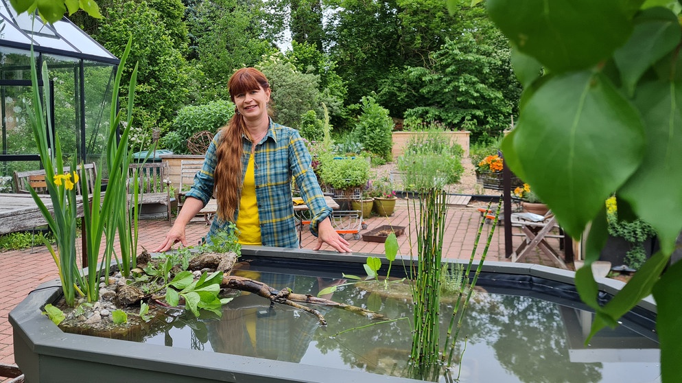 Hochbeet als Teich im Querbeet-Garten mit Sabrina Nitsche | Bildquelle: Tobias Bode
