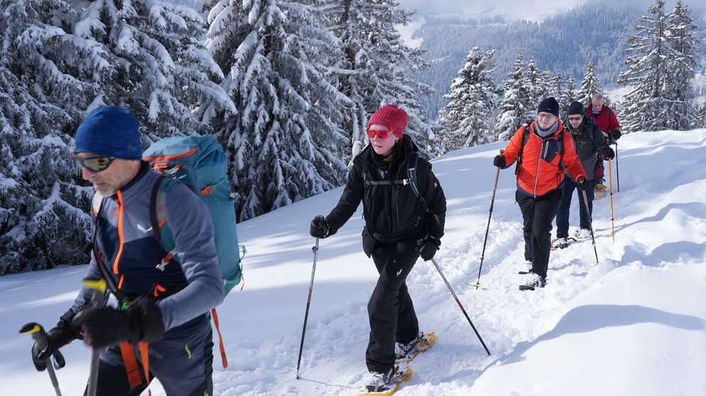 Schneeschuhwandern  | Bildquelle: BR