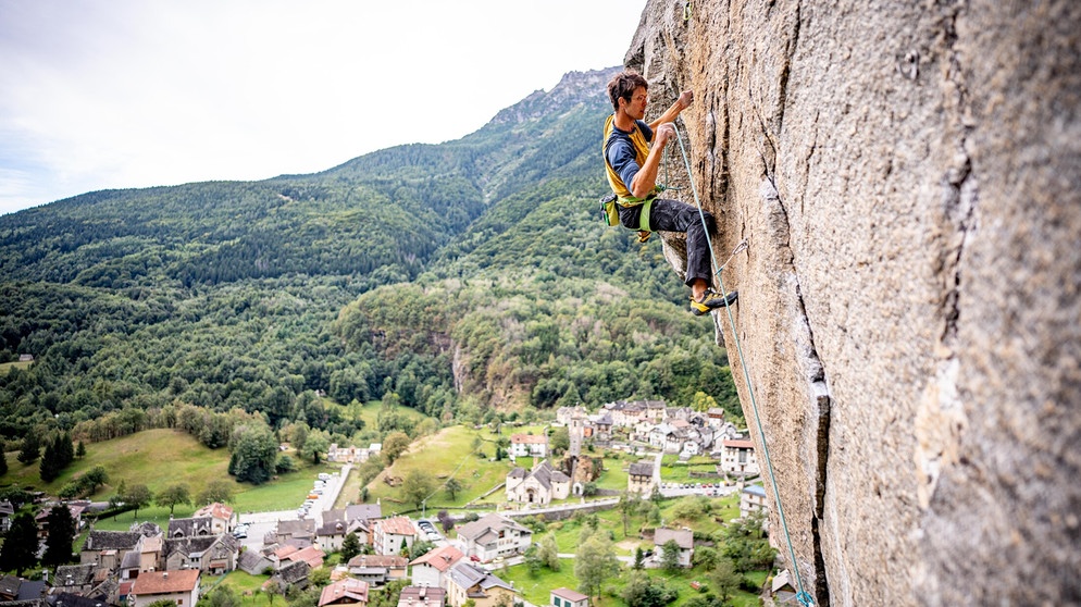 Luis Funk beim Treff des DAV-Expeditionskaders in Ossola.
| Bildquelle: BR/Thomas März