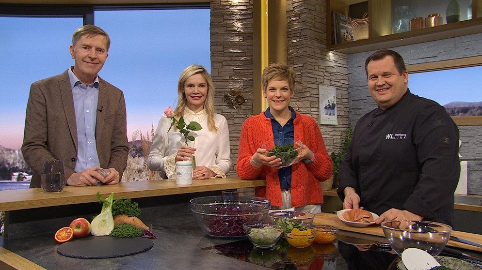 Prof. Dr. Jens Soentgen, Dr. Monique Stengel, Sandra Bouscarrut und Wolfgang Link | Bildquelle: BR
