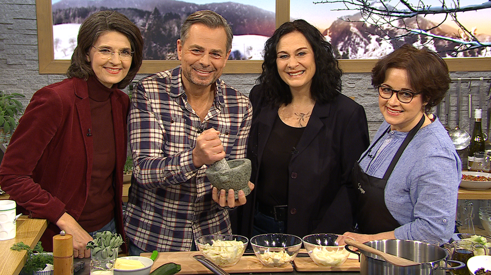 Jutta Löbert, Michael Sporer, Ines Procter und Michaela Hager | Bildquelle: BR