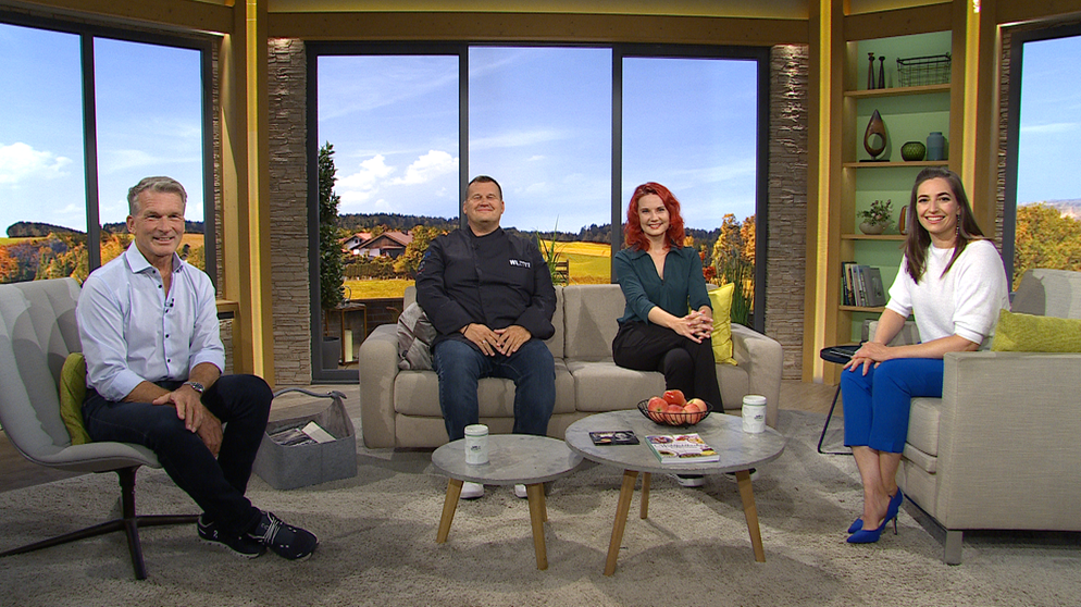Sendung vom 20.09.2023: Klaus Tiedemann, Wolfgang Link, Sarah Straub, Andrea Lauterbach | Bildquelle: BR