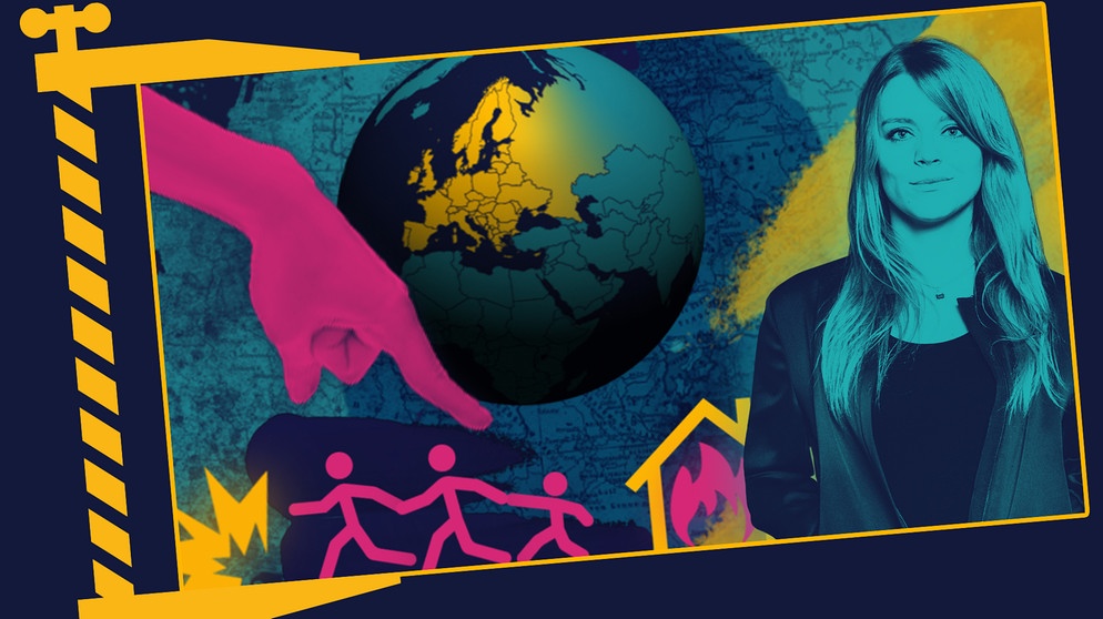 Symbolbild Antiziganismus; Moderatorin Sabine Pusch | Bildquelle: colourbox.com, picture-alliance/dpa, BR, Montage: BR