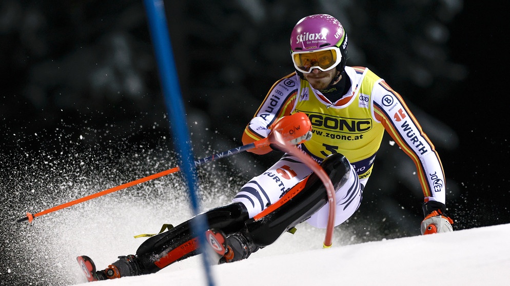 08.01.2025, Italien, Madonna di Campiglio: Ski alpin: Weltcup, Slalom, Herren. Linus Straßer aus Deutschland in Aktion. Foto: Gabriele Facciotti/AP/dpa +++ dpa-Bildfunk +++ | Bildquelle: dpa-Bildfunk/Gabriele Facciotti