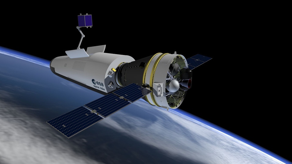Animation: der "Space Rider", das wiederverwendbare Raumschiff der ESA. | Bildquelle: ESA/Jacky Huart