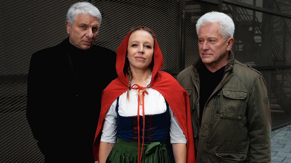 Von links: Udo Wachtveitl (Rolle: Franz Leitmayr), Nina Proll (Rolle: Silke Weinzierl) und Miroslav Nemec (Rolle: Ivo Batic). | Bildquelle: BR/Lieblingsfilm GmbH/Luis Zeno Kuhn