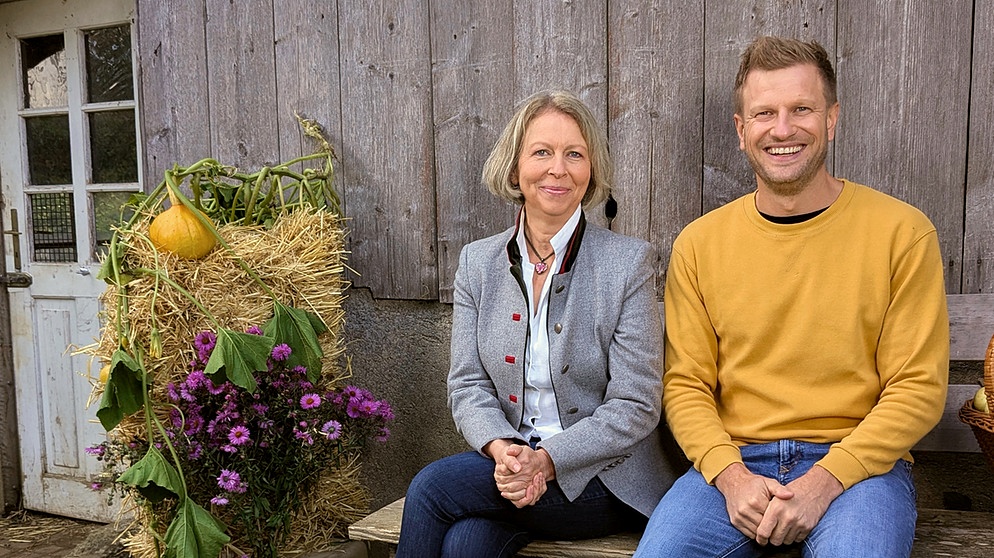 Christine Schneider und Florian Kienast zum 60. Geburtstag von Unser Land. | Bildquelle: BR/Andrea Mittlmeier