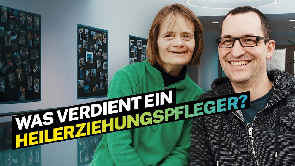 Heilerziehungspfleger Thomas mit seinem Schützling Petra | Bildquelle: BR