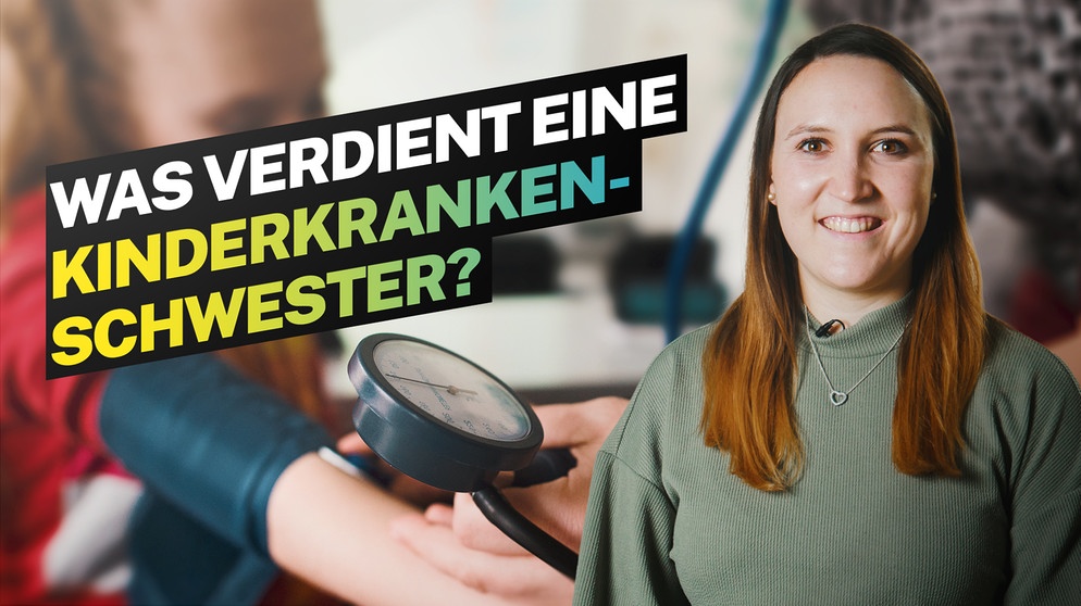 Es wird der Blutdruck bei einem Kind gemessen. Daneben steht Kinderkrankenschwester Verena.  | Bildquelle: picture alliance / Klaus-Dietmar Gabbert/dpa-Zentralbild/dpa | Klaus-Dietmar Gabbert, Montage BR 